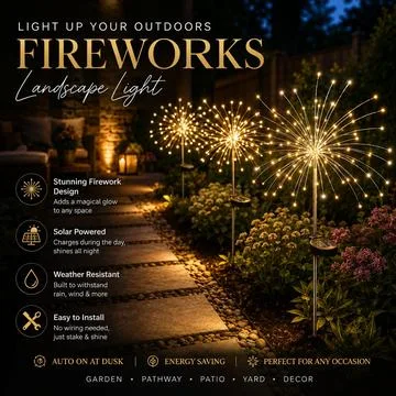 Fireworks Solar Light