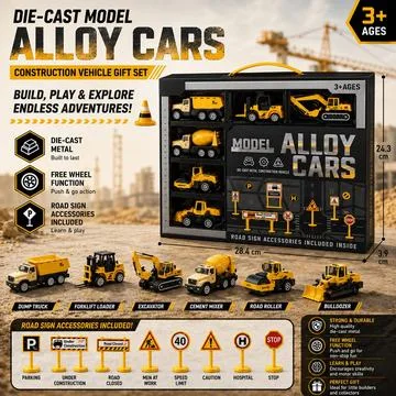 Die-Cast Construction Vehicle Set