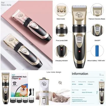 Pet Grooming Hair Clipper Kit