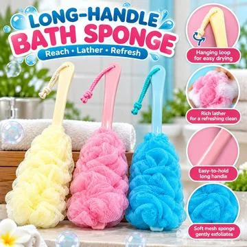 Long-Handle Bath Sponge