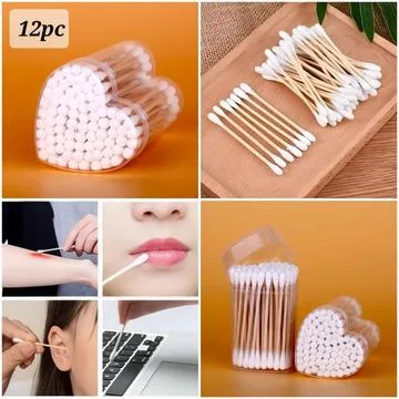 50pc Cotton Earbuds x12