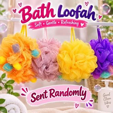 Fluffy Bath Loofah